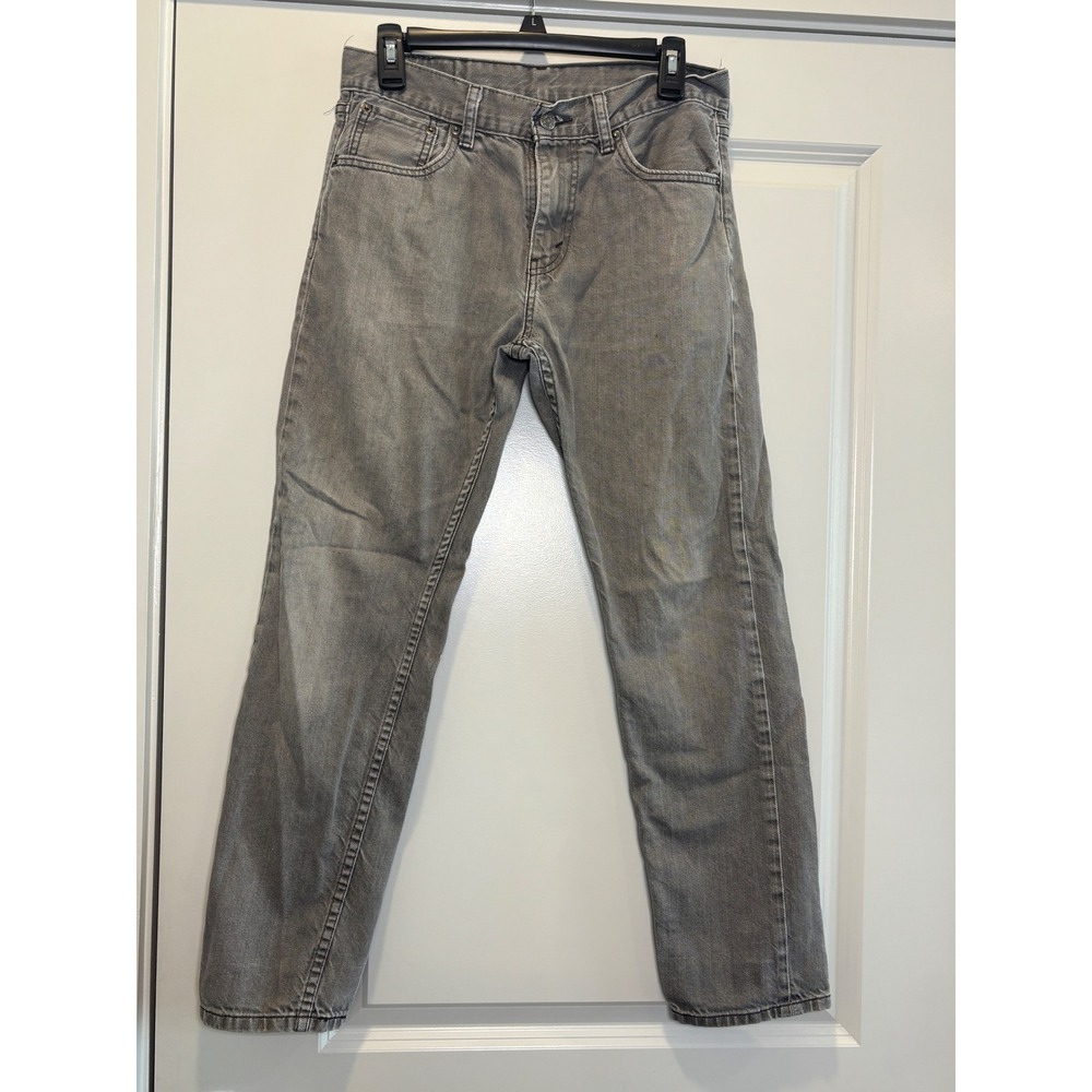 Levis 508 Jeans Grey Wash Straight Fit Mens Size 30x30‎